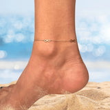 Infinity anklet in 18k gold | Infinity symbol | Dainty anklet | Simple chain anklet | Minimalist jewelry | Perfect gift for wife