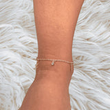 Dainty Infinity Anklet with Gold Chain | Minimalist Beach Jewelry | Meaningful Gift for Her | Lightweight Everyday Summer Anklet