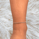 Luxurious Gold Anklet Collection | Solitaire Charm | Pink Gem Beads | Pearl Heart Link | Pink Crystal Tennis Styles | anniversary gift
