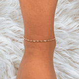 Twisted Rope Chain Anklet in Gold Plated | Beach Anklet for Women | Summer Foot Jewelry |  Dainty Adjustable Anklet | Gift for Her