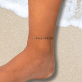 Coin disc dainty gold anklet | Summer beach minimalist anklet | Small disc anklet | Perfect gift for her | Waterproof anklet