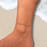 Luxurious Gold Anklet Collection | Solitaire Charm | Pink Gem Beads | Pearl Heart Link | Pink Crystal Tennis Styles | anniversary gift