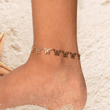 Gold Butterfly Anklet | Dainty Gold-Filled Anklet | Butterfly Charm Ankle Bracelet | Adjustable Summer Beach Jewelry | Gift for Her