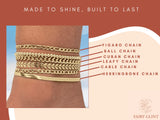 Gold Layered Anklet for Women | 18K Plated Beach Ankle Bracelet | Adjustable, Waterproof, Boho Summer Jewelry | Dainty Leaf Chain Gift