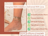 Gold Layered Chain Ankle Bracelet | Dainty Beach Jewelry Gift | Boho Chic Stackable Foot Accessory | Adjustable & Water Resistant Anklet