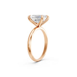 Lab Grown Emerald Diamond Solitaire Engagement Ring in 14K Gold (0.50 - 4.00 Carat Options, E-F Color, VS1-VS2 Clarity, IGI Certified) Mark Your Love with Sparkling Brilliance Surprise Gift