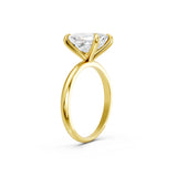 Lab Grown Emerald Diamond Solitaire Engagement Ring in 14K Gold (0.50 - 4.00 Carat Options, E-F Color, VS1-VS2 Clarity, IGI Certified) Mark Your Love with Sparkling Brilliance Surprise Gift