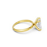 Lab Grown Emerald Diamond Solitaire Engagement Ring in 14K Gold (0.50 - 4.00 Carat Options, E-F Color, VS1-VS2 Clarity, IGI Certified) Mark Your Love with Sparkling Brilliance Surprise Gift