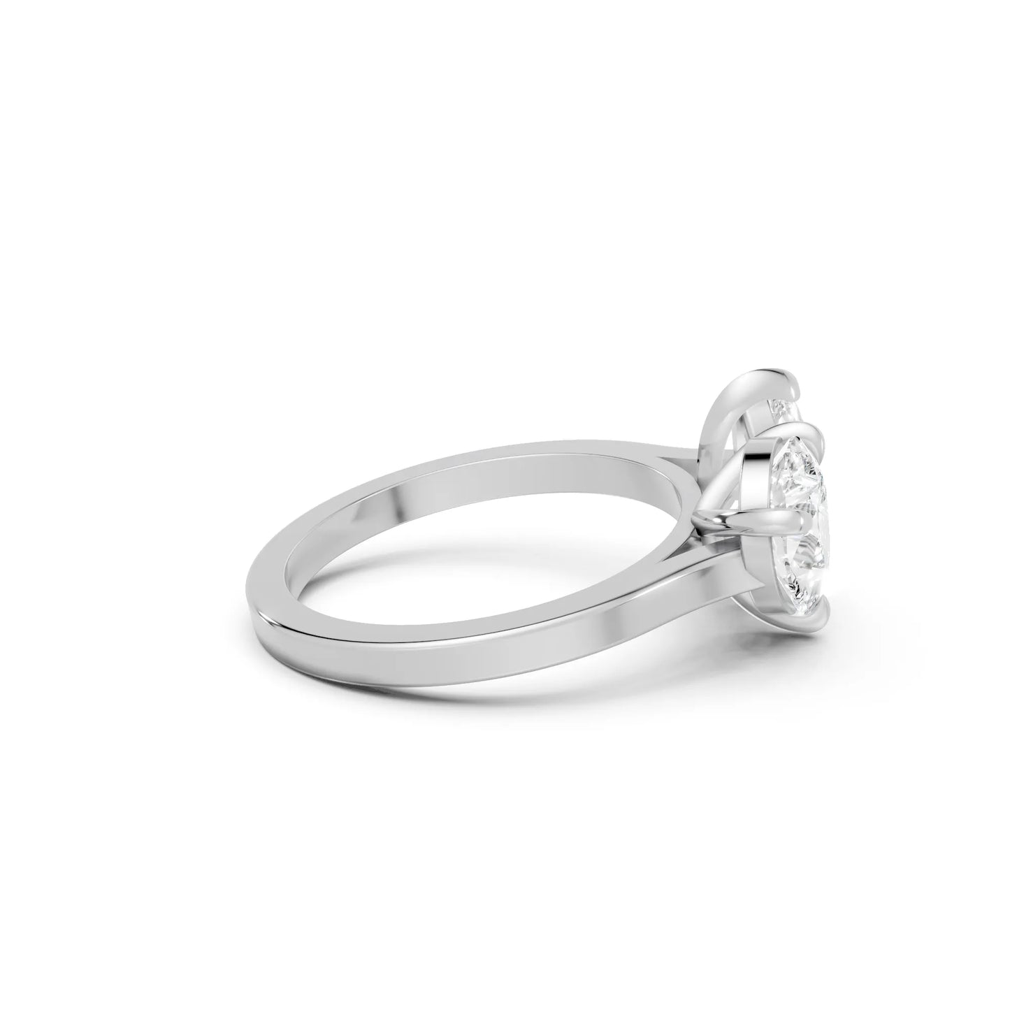 14K Gold Marquise and Pear Cut Diamond Toi et Moi Engagement Ring