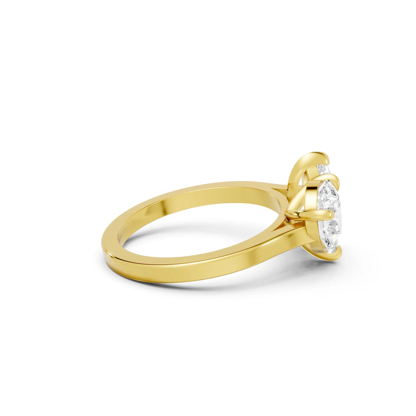 14K Gold Marquise and Pear Cut Diamond Toi et Moi Engagement Ring