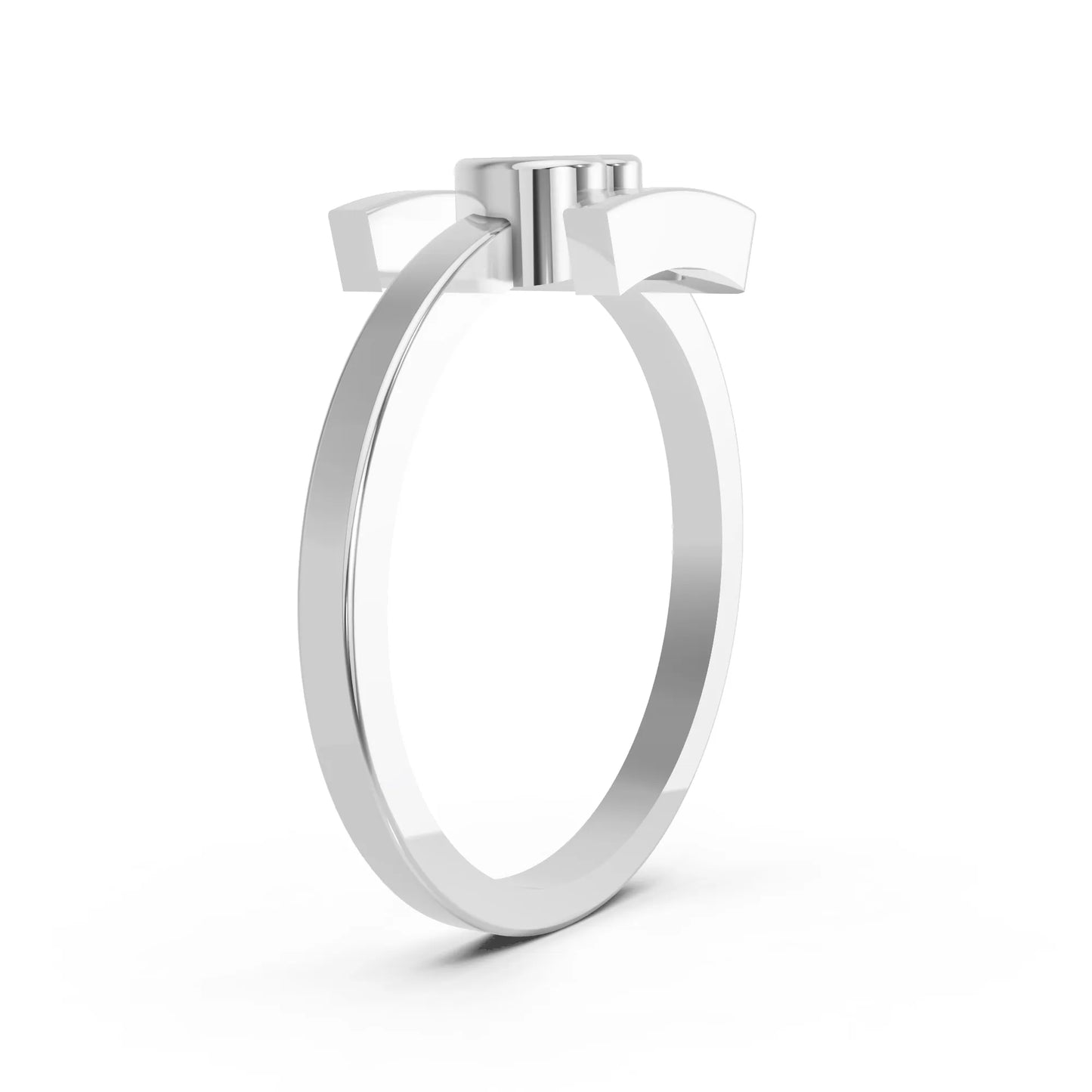 14K Gold Heart Cut Diamond Modern Bezel Engagement Ring