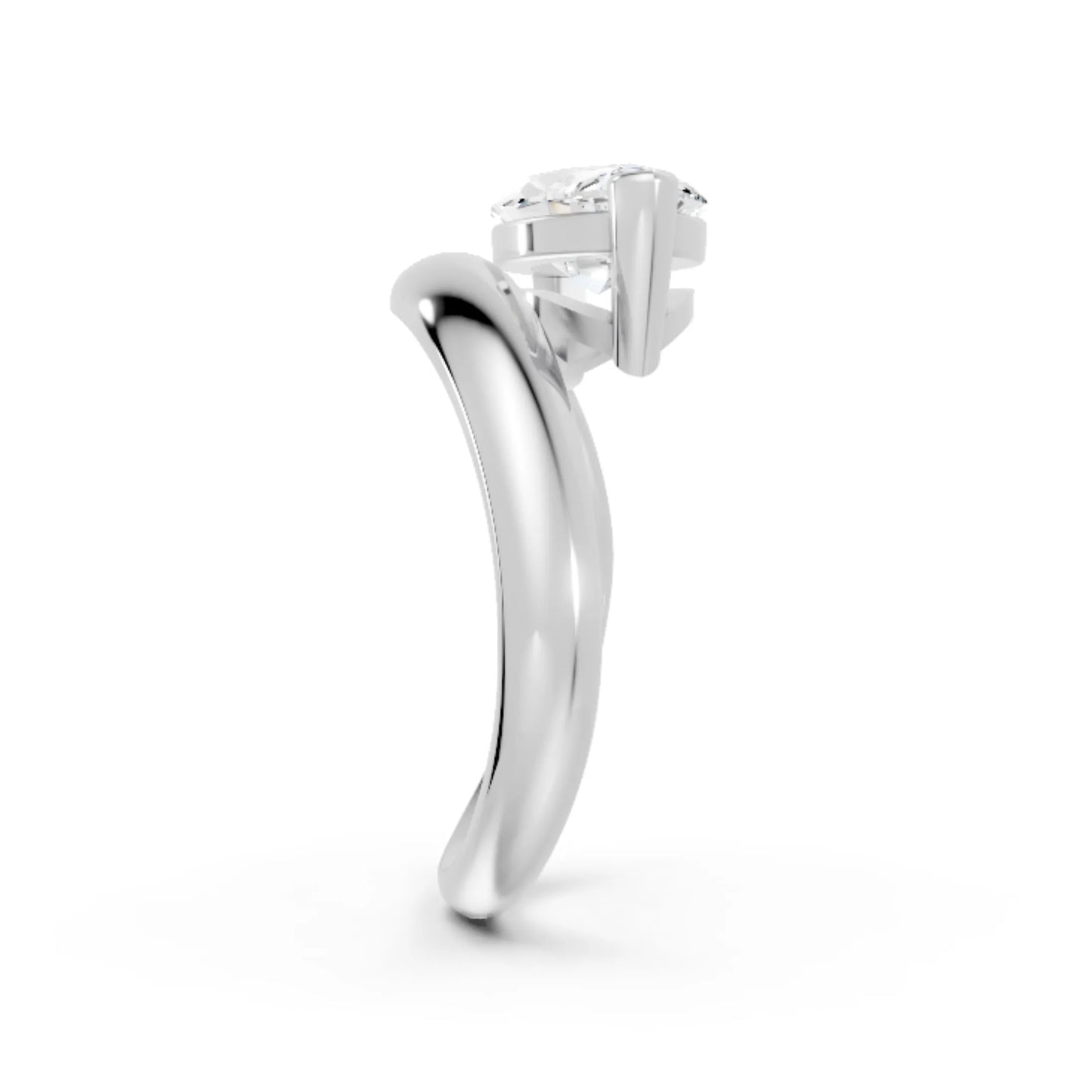 14K Gold Marquise Cut Diamond Cloud Engagement Ring