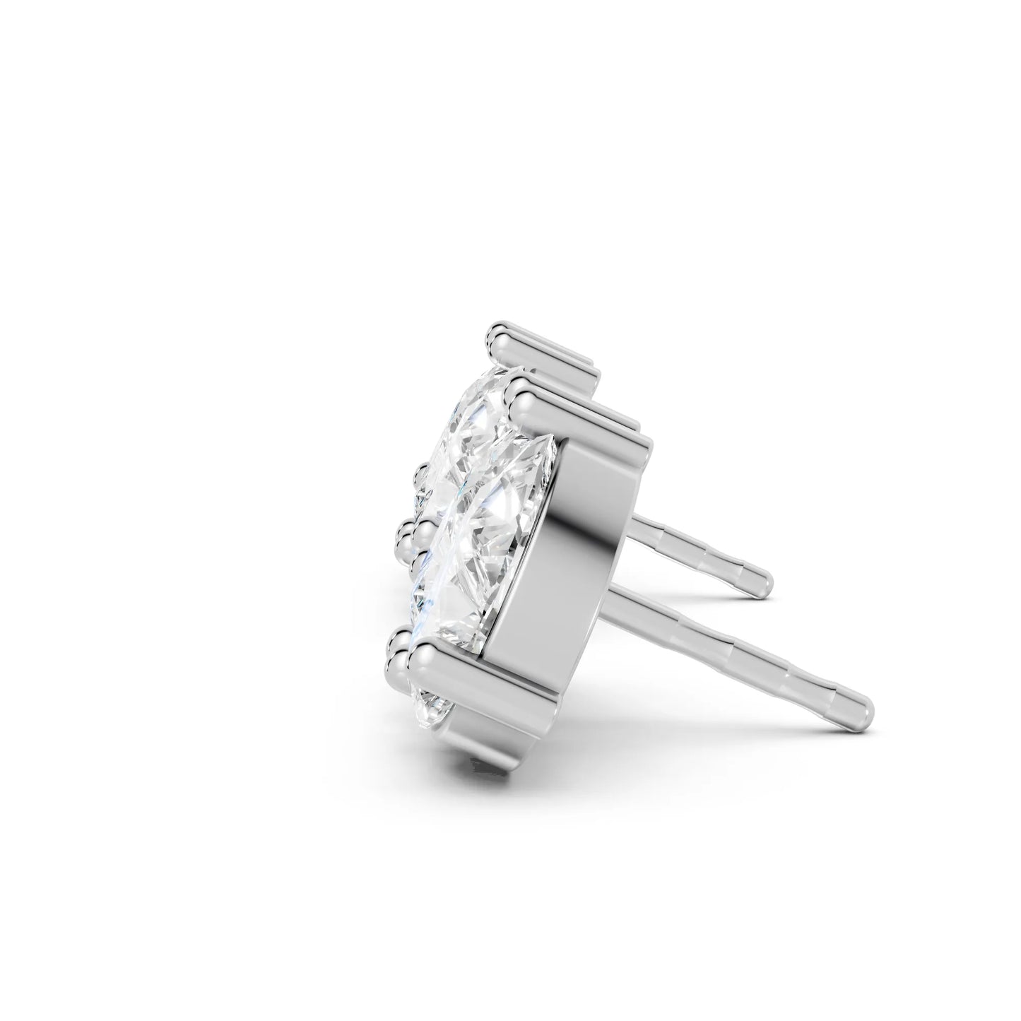 1.0 CT Gold Pear Cut Diamond Prong Set Earring| Lab Grown Minimalist Weight Small To Large Two Stone Prong Setting Studs| Luxury Elegant Perfect Birthday Gift For Girlfriend| Trendy Style Dainty Toi Et Moi Jewelry For Women| Surprise For Special Moment
